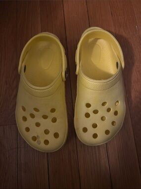 Kids Yellow Slip-On Clog Shoes
